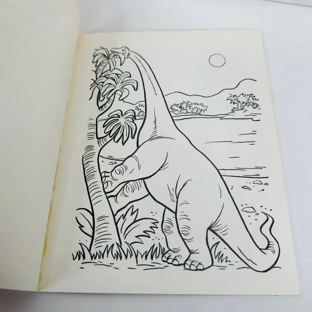 Vtg 1993 Jurassic Park‎ Golden Paint 'N' Marker Book Dinosaurs Kids Art Coloring